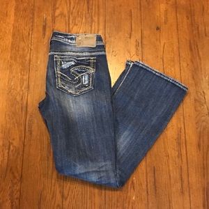 Silver Aiko Slim Boot Jeans